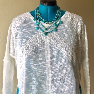 Jessica Simpson White Lace Top